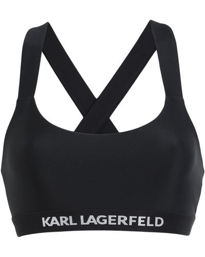 Karl Lagerfeld Top de bikini - Negro