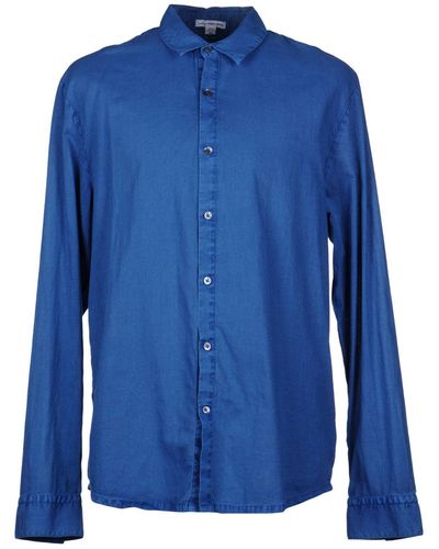 James Perse Long Sleeve Shirt - Blue
