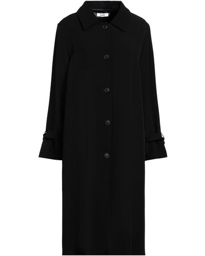 Jijil Overcoat & Trench Coat - Black