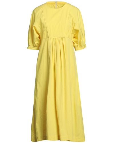 Yves Salomon Midi Dress - Yellow