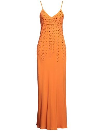 Erika Cavallini Semi Couture Robe longue - Orange