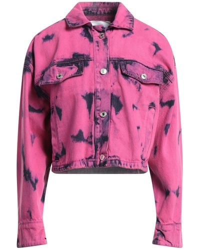 MSGM Denim Outerwear - Pink