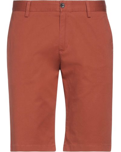 Ben Sherman Brick Shorts & Bermuda Shorts Cotton, Elastane - Red