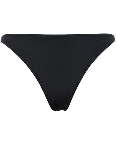 Solid & Striped Bikini Bottom - Black