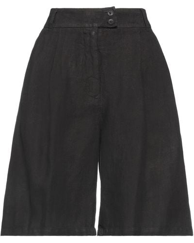 120% Lino Shorts & Bermuda Shorts - Black