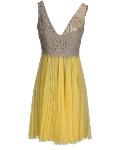 Pinko Short Dress - Yellow