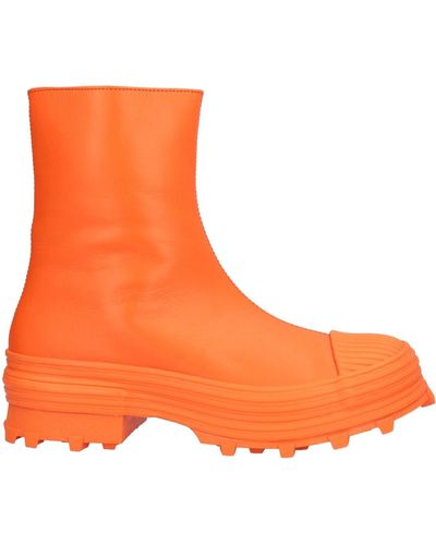 Camper Ankle Boots - Orange