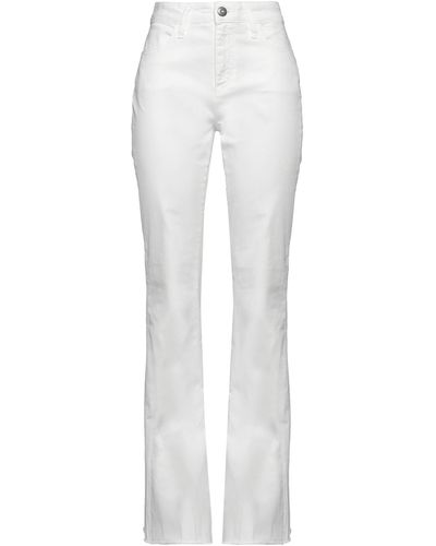 Shaft Pants Cotton, Elastane - White