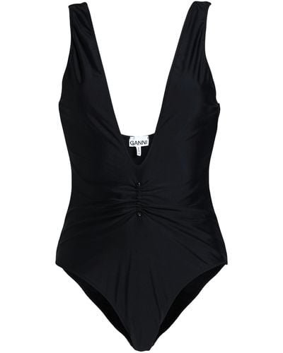 Ganni One-piece Swimsuit - Black