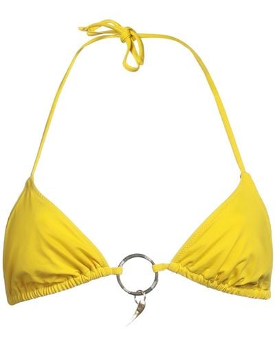 Roberto Cavalli Bikini Top - Yellow