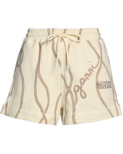 Ganni Shorts & Bermuda Shorts - Natural