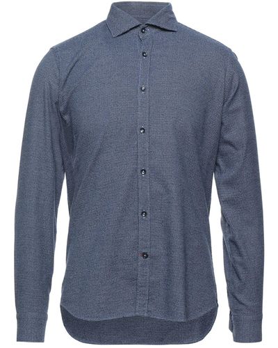 BRANCACCIO Slate Shirt Cotton - Blue