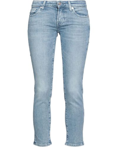7 For All Mankind Cropped Jeans - Blu