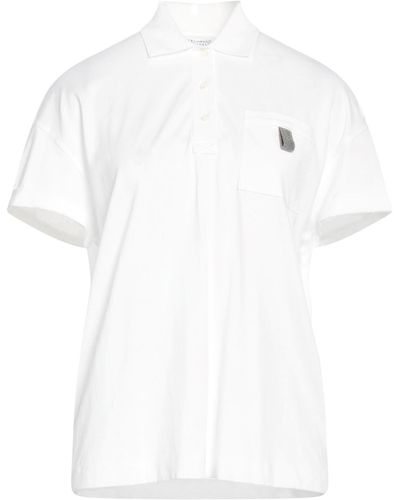 Brunello Cucinelli Poloshirt - Weiß