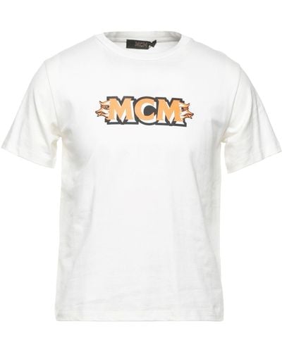 MCM Ivory T-Shirt Cotton - White