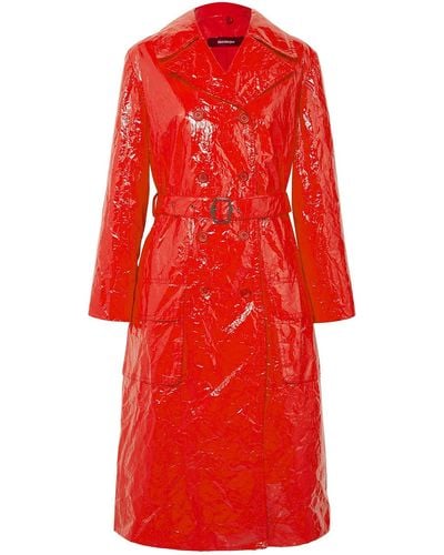Sies Marjan Overcoat & Trench Coat - Red