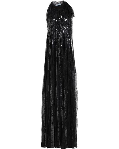Prada Maxi Dress Viscose, Polyamide - Black