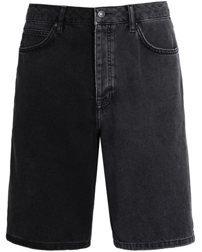 TOPMAN Denim Shorts - Black