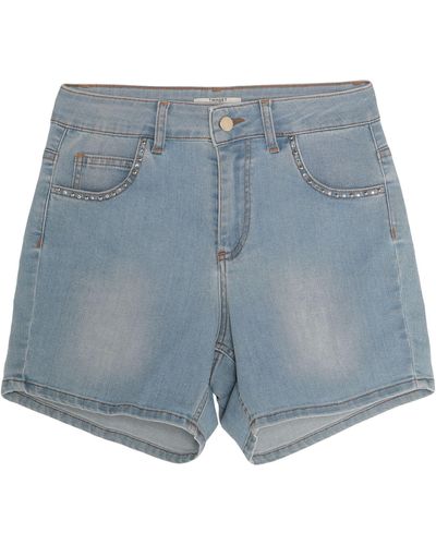 Twin Set Shorts Jeans - Blu