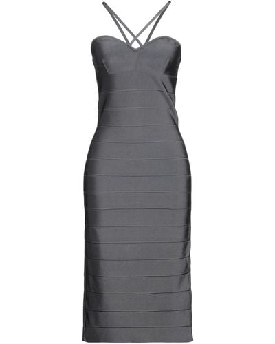 Hervé Léger Vestito Midi - Grigio