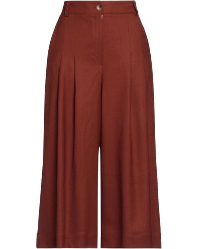 Barba Napoli Cropped Trousers - Red