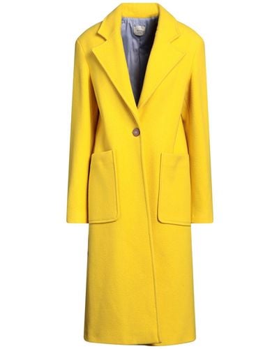 Alysi Coat Wool, Polyamide - Yellow