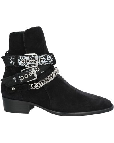 Amiri Ankle Boots Leather - Black