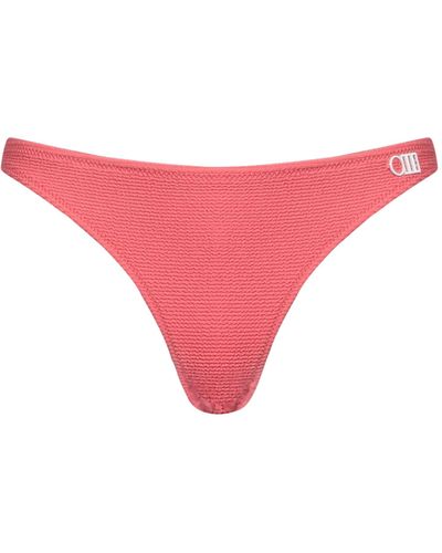 Solid & Striped Bikini Bottoms & Swim Briefs - Pink