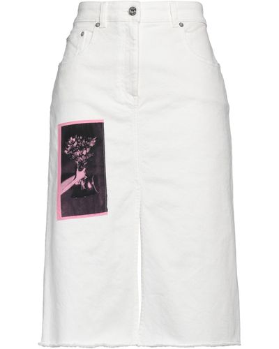 Lanvin Denim Skirt Cotton, Elastane - White