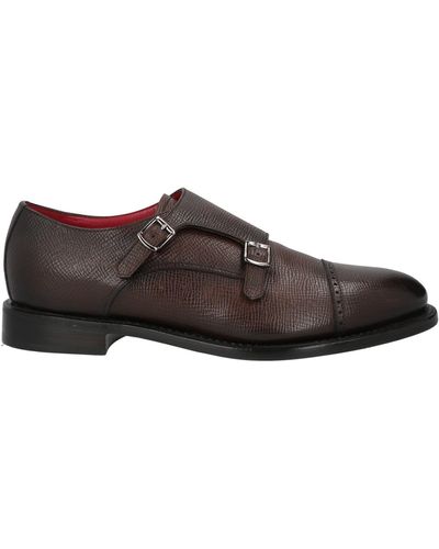 Barrett Dark Loafers Leather - Brown