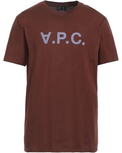 A.P.C. T-shirt - Brown
