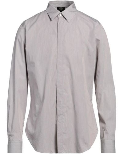 Fendi Khaki Shirt Cotton - Grey