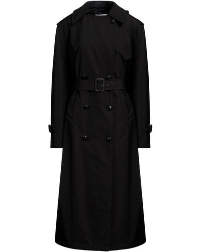 MSGM Overcoat & Trench Coat - Black