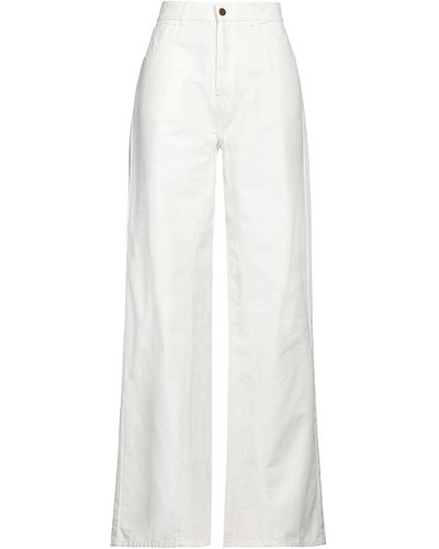 Erika Cavallini Semi Couture Denim Pants - White