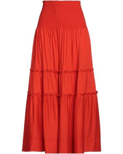 Twin Set Maxi Skirt - Red