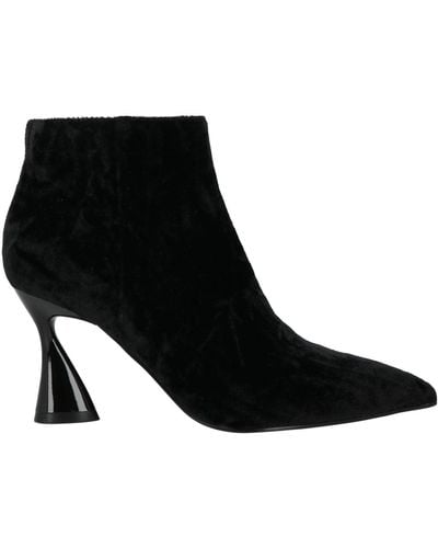 Jeannot Ankle Boots Textile Fibres - Black