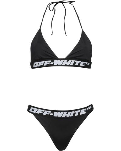 Off-White c/o Virgil Abloh Bikini mit Logo-Band - Schwarz