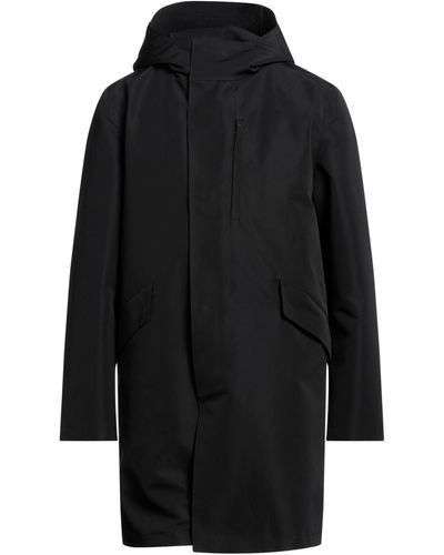 Hevò Overcoat & Trench Coat - Black