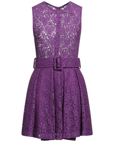 Patou Mini Dress - Purple