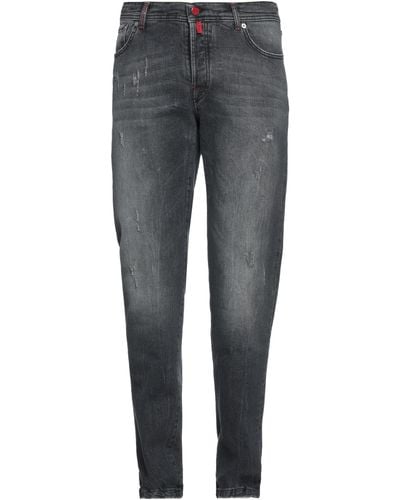Kiton Pantaloni Jeans - Grigio