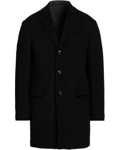 Brian Dales Coat Wool, Polyamide - Black