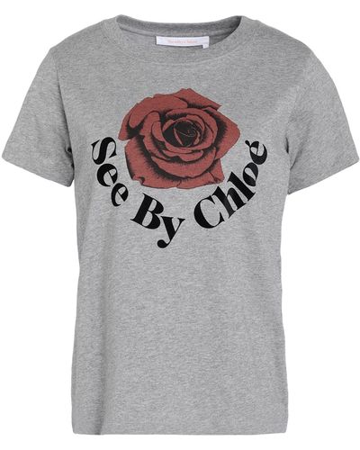 See By Chloé T-Shirt Cotton - Gray