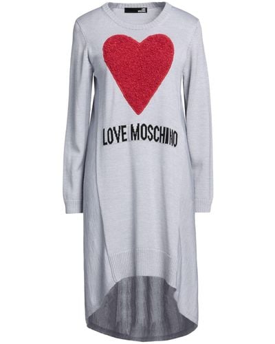 Love Moschino Minivestido - Gris