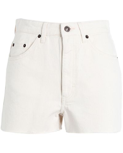 TOPSHOP Denim Shorts - White