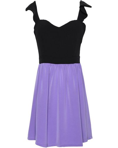 Jolie By Edward Spiers Mini Dress - Purple