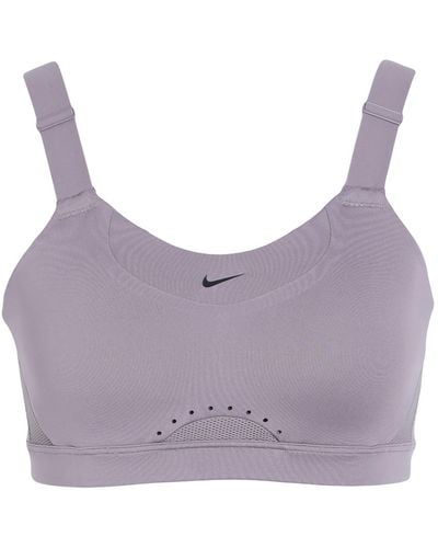 Nike Dri-Fit Alpha High-Support Padded Adjustable Sports Bra Top Polyester, Elastane - Purple