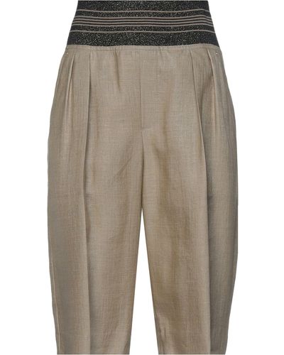 Brunello Cucinelli Cropped Pants - Natural