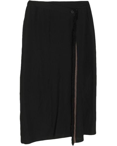 Alpha Studio Midi Skirt Linen, Viscose - Black