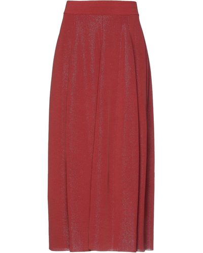 Gentry Portofino Midi Skirt - Red
