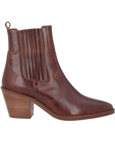 Bobbies Ankle Boots Leather - Brown